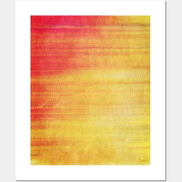 Sunset Rings Wall Art by DigitalCanvas